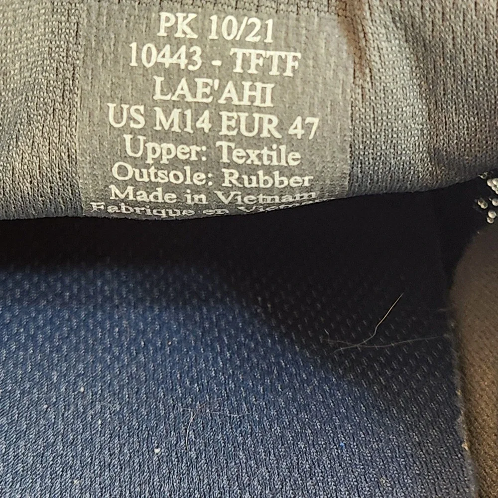 OluKai Laeahi Mens Navy Blue Textile Slip On Loafers Comfort Casual Shoes‎ US 14